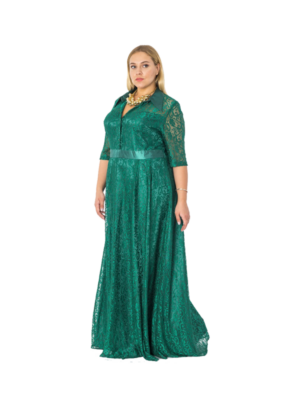 Green Long Women Dress